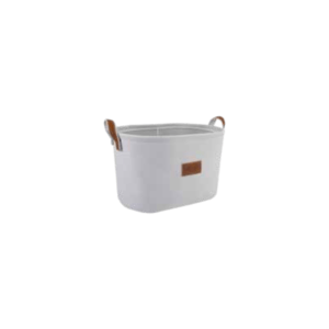 Tvl Home Lux Sepet Deri Tutacaklı Elips Large