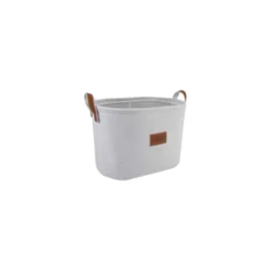 Tvl Home Lux Sepet Deri Tutacaklı Elips Xlarge