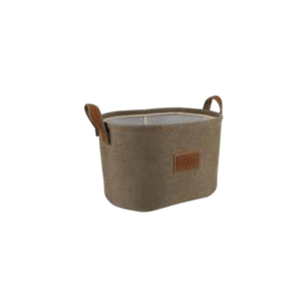 TVL HOME PREMIUM SEPET DERİ TUTACAKLI ELİPS LARGE