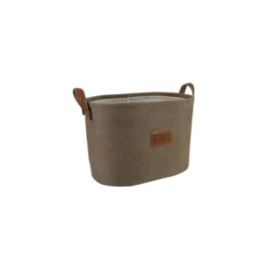 Tvl Home Premıum Sepet Deri Tutacaklı Elips Xlarge