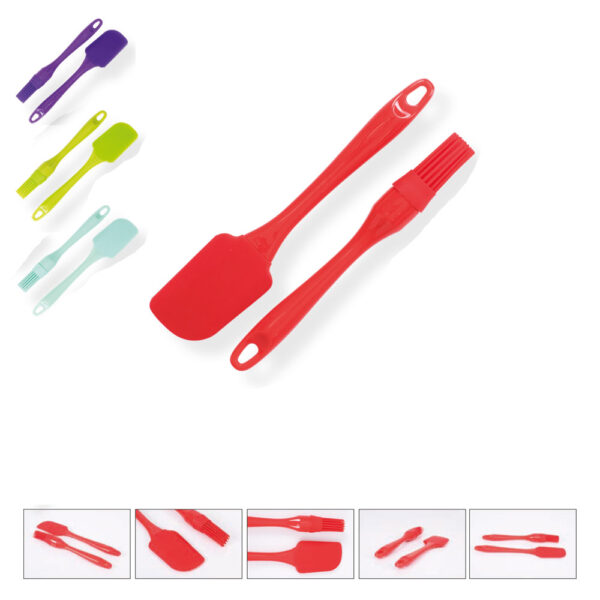 Silikon Spatula ve Fırça Seti