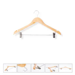 Mandallı Ahşap Askı