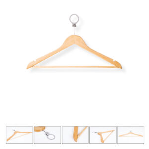 Otel Tipi Ahşap Askı