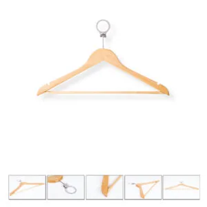 Otel Tipi Ahşap Askı