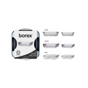 2'Li Kare Cam Tepsiler