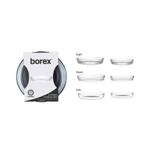 2'Li Yuvarlak Cam Tepsiler