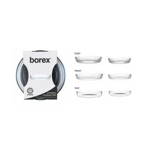 2'Li Yuvarlak Cam Tepsiler